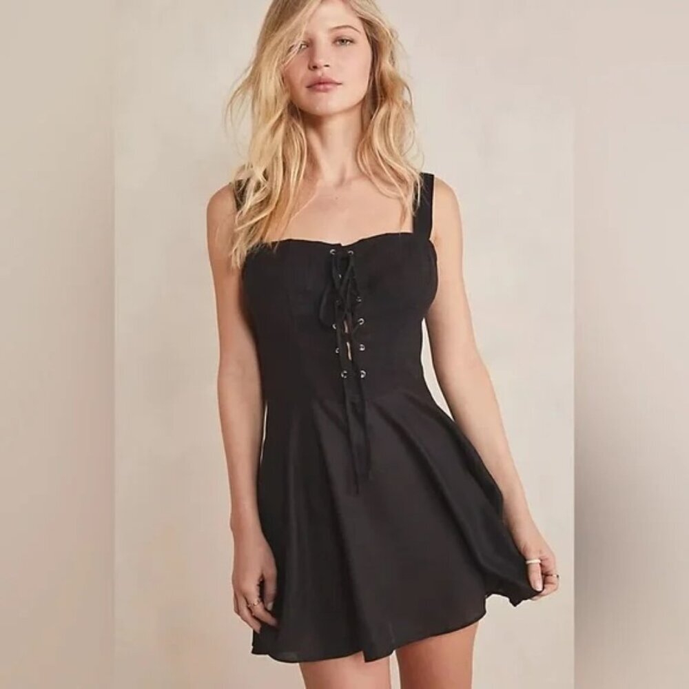 Free People - Not a chance corset dress.  Black.  XS.  Never Worn